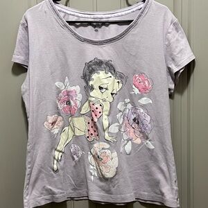 Betty Boop Light Gray Tee